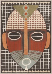 MASK AFRICAN SECOND CANVAS - PHOTO, PRINTS